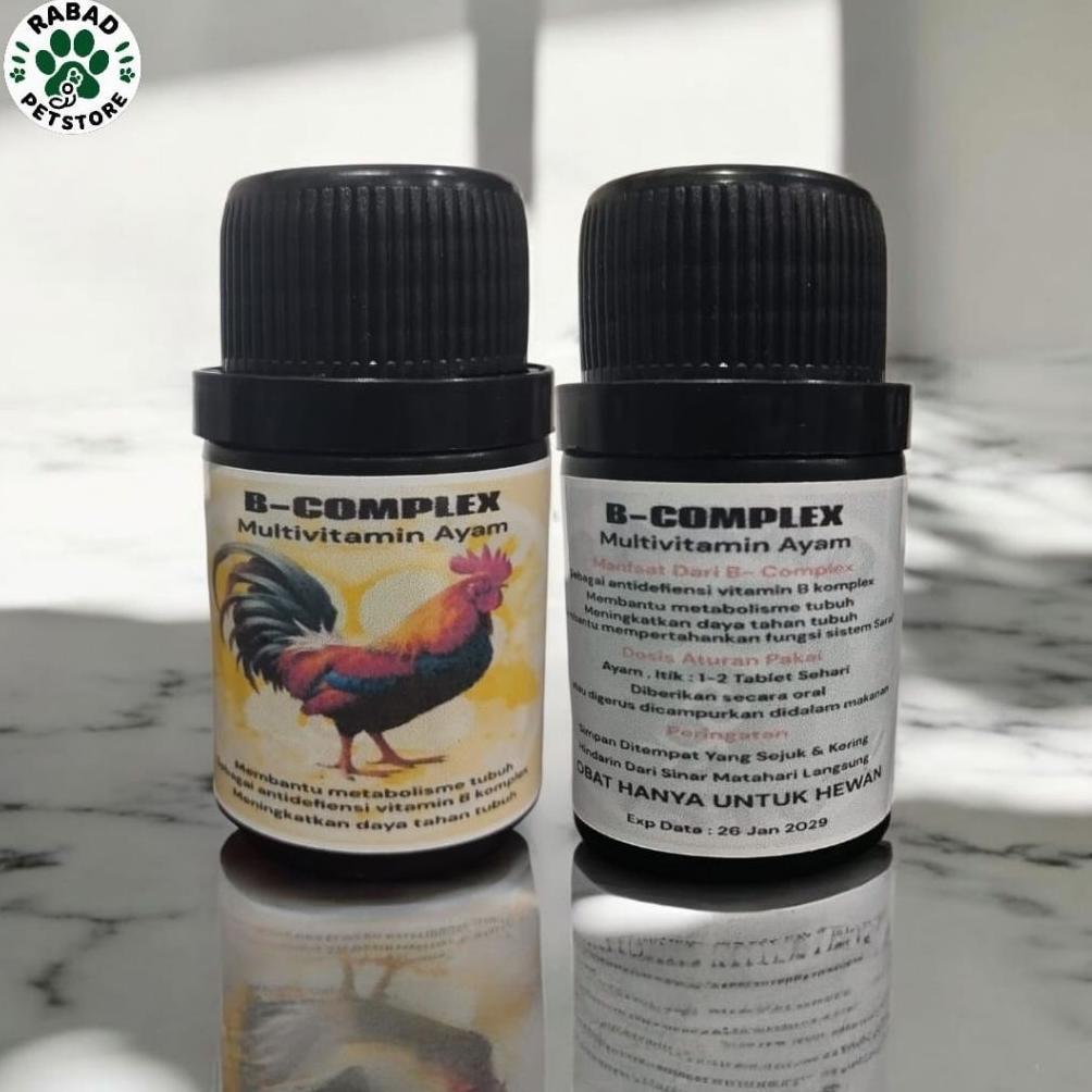 B-Complex Multivitamin Ayam Isi 100 Vitamin B Kompleks Untuk Kesehatan Ayam