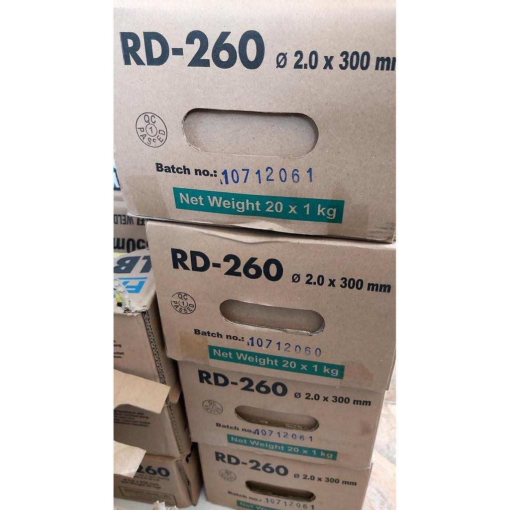 Kawat Las Nikko Rd-260 Rd260 1.6Mm 2.0Mm 26Mm 3.2Mm 4.0Mm Aws E6013 - Kemasan 1Kg 2Kg Dan 5Kg