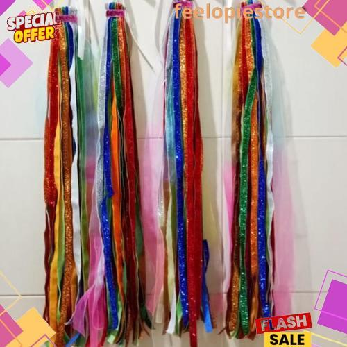 Gradeori Tassel Rumbai Tamborin Gereja Pita Bludru Alat Tari