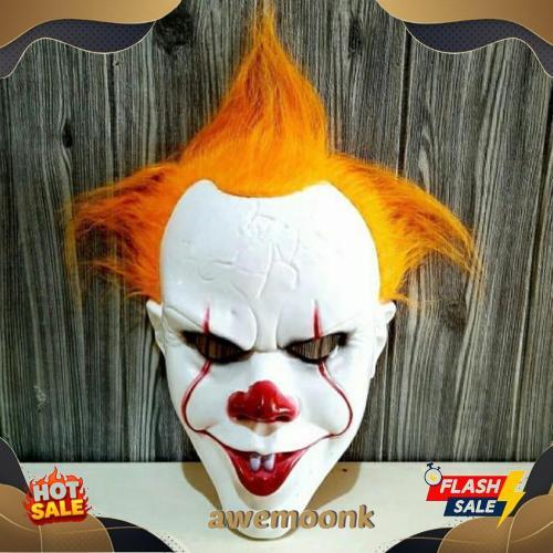 Original Topeng Pesta Halloween Joker Badut Batman Anime Clown Mask Cosplay Mask Murah