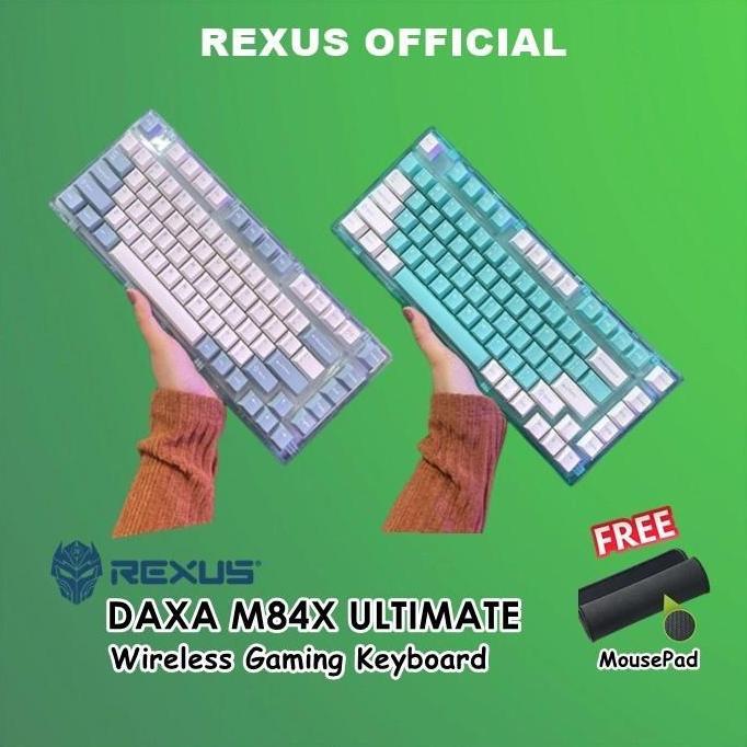 Rexus Daxa M84X Ultimate Wireless Gaming RGB Keyboard M84 X M 84