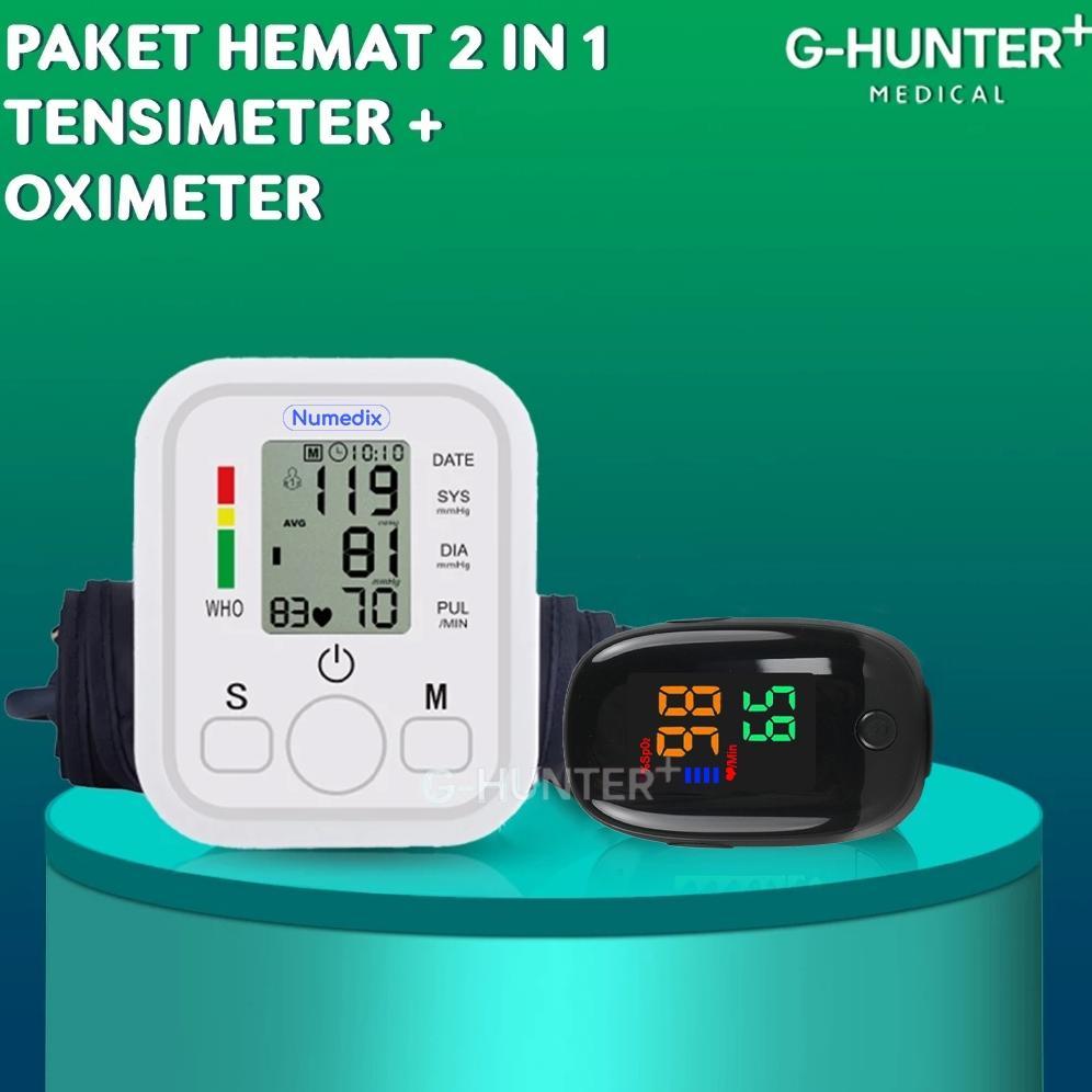 Paket Hemat 2 In 1 Tensi Darah Digital / Alat Tensi Darah / Alat Pengukur Tensi Darah Digital / Alat