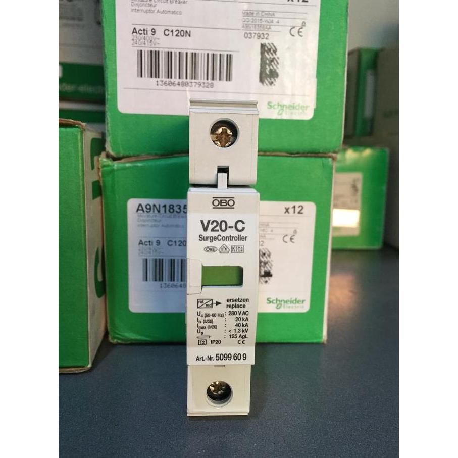 Surge arester obo v20 1p 280v ac