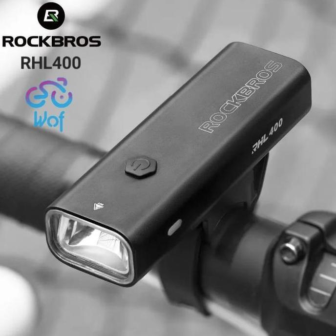pablo.ntoo - rockbros rhl4 lampu depan sepeda mtb roadbike led super terang rechargeable
