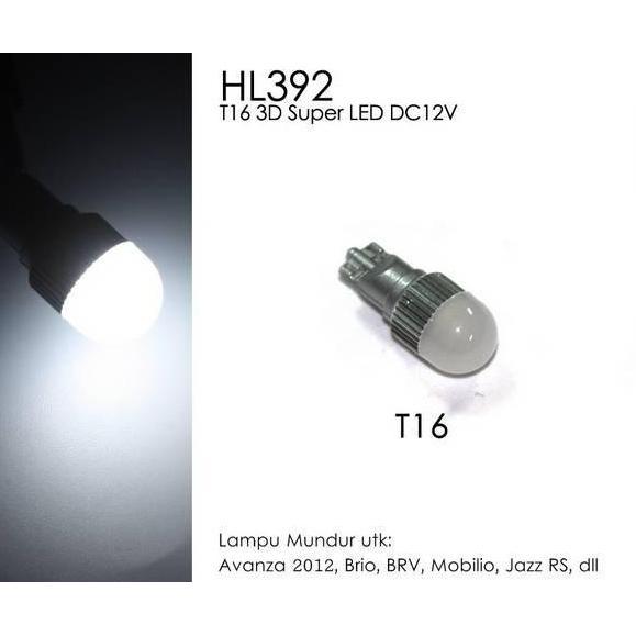 MICHIBA Bohlam Lampu LED T16 3D