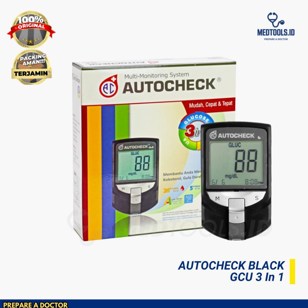 Alat AutoCheck 3in 1 / Gula Darah / Asam Urat / Kolesterol