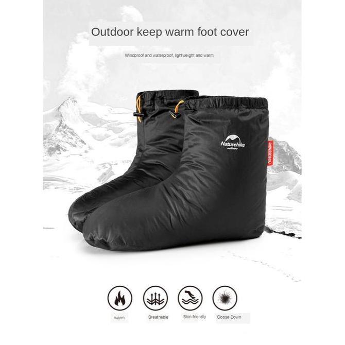 SEPATU GOOSE DOWN NATUREHIKE NH18S023-T KAOS KAKI BULU ANGSA CAMPING