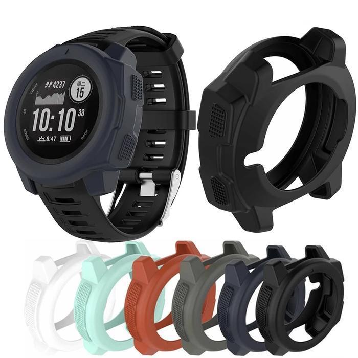 Bumper Colorful Rubber Soft Case Karet Pelindung Jam Garmin Instinct New Best Quality 100% Original