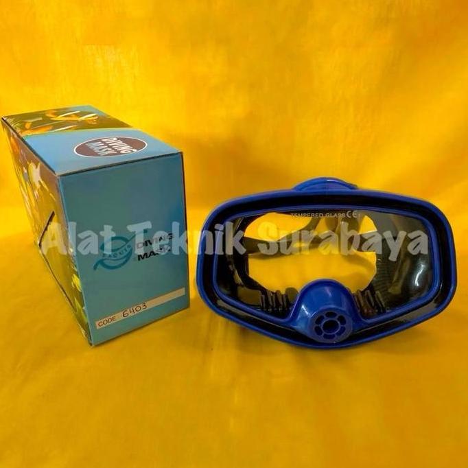 Spesial Diving Mask 2 Glasses Exquis 6403 Tw / Masker Menyelam Taiwan Kacamata Selam