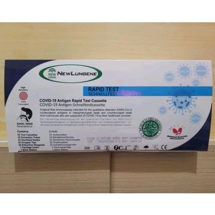 Swab Antigen New Lungene Nasal Isi 25 Pcs Alat test covid Original