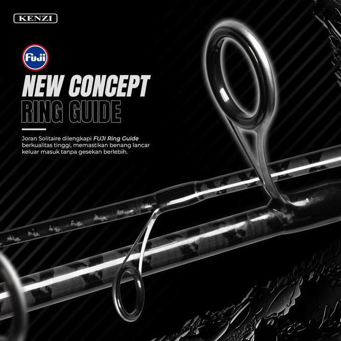 JORAN KENZI SOLITAIRE 702 Spinning 210cm Casting Rod X-Wrap Solid Carbon Fuji Guides 4-12lbs 6-15lbs