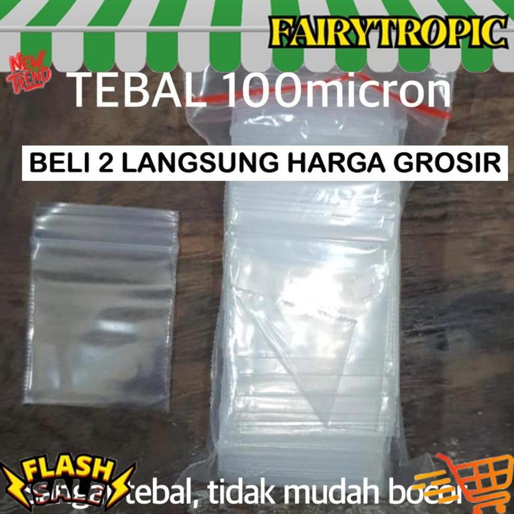 Ready Plastik Klip Pp 4X6 Tebal 100 Micron Klip Putih Zipper
