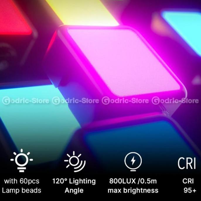 ULANZI VL49 RGB Studio LED Light Lampu Vlog Smartphone Portable VL 49