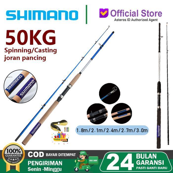 Shimano Joran Pancing Original Japan Casting Rod Spinning Rod 1.8M/2.1M/2.4M/2.7M/3.0M Mh Power Bata