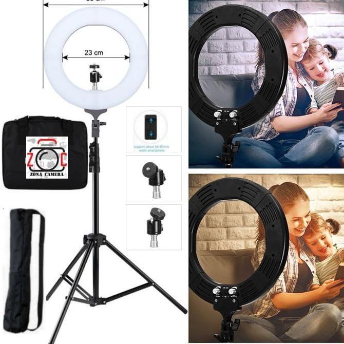 Ring Light RL12 LED 12inch Ringlight Lighting Make Up Lampu Ringlite