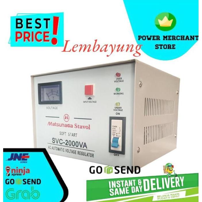 Matsunaga Stabilizer 2000 Watt / Stavol Svc-2000Va