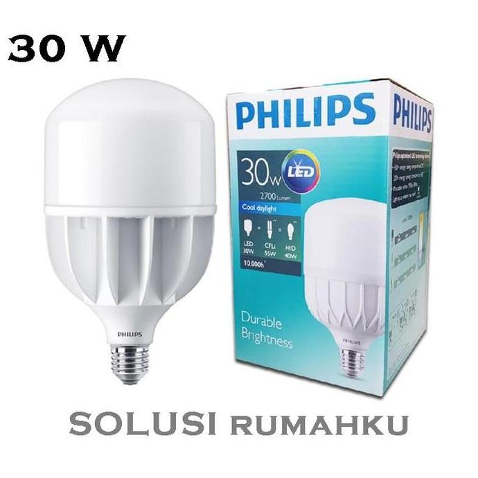 New- LAMPU PHILIPS LED BULB 30W PUTIH 30 W WATT BOHLAM PHILLIP