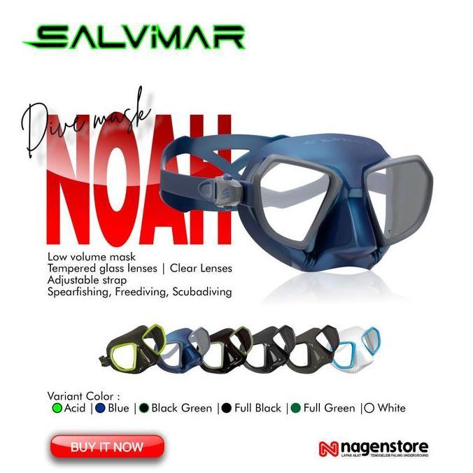 Spesial Mask Salvimar Noah Full Black Hitam