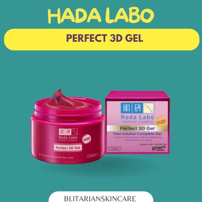 HADA LABO 3D GEL ORIGINAL - KRIM UNTUK MENCERAHKAN MELEMBABKAN ANTI AGING Bebas Alkohol Hidrasi Kuli
