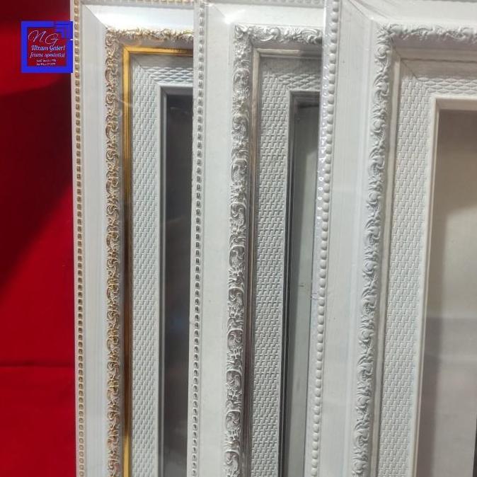 Frame Bingkai Figura 3D Mahar Scrapbook 12R 30X40 Linen