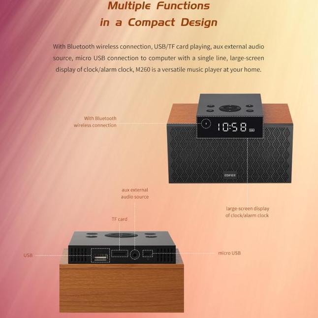 Edifier Mp260 Multifunctional Integrated 2.1 Bluetooth Speaker