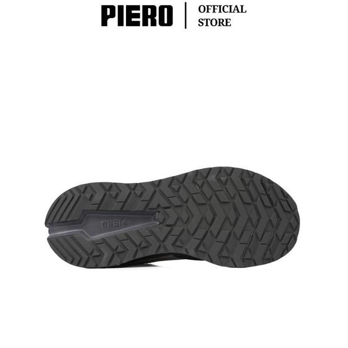 Piero Sepatu Sneakers Pria Jogger 24 C Trl Feather Grey Dark Grey Black Olive Pie1000217