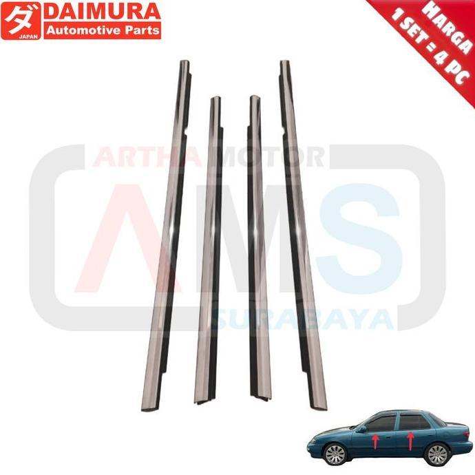 Karet Pelipit Lis List Kaca Pintu Mobil KIA TIMOR S515