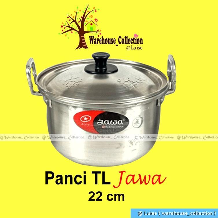 Panci Jawa / Panci Rumahan + Tutup / Panci Aluminium / Panci Masak Jawa 16Cm/ 18Cm/ 20Cm / 22Cm/ 24C