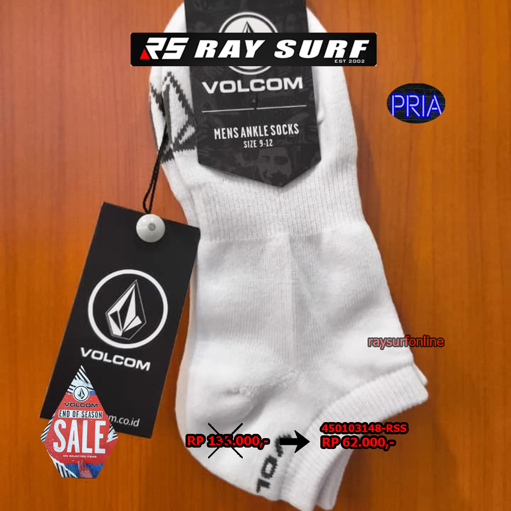 RAYSURF VOLCOM SALE KAOS KAKI PRIA 450103148-RSS ORIGINAL