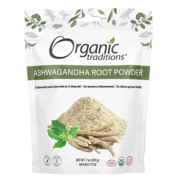 Organic Traditions Ashwagandha Root Powder  200 G Original