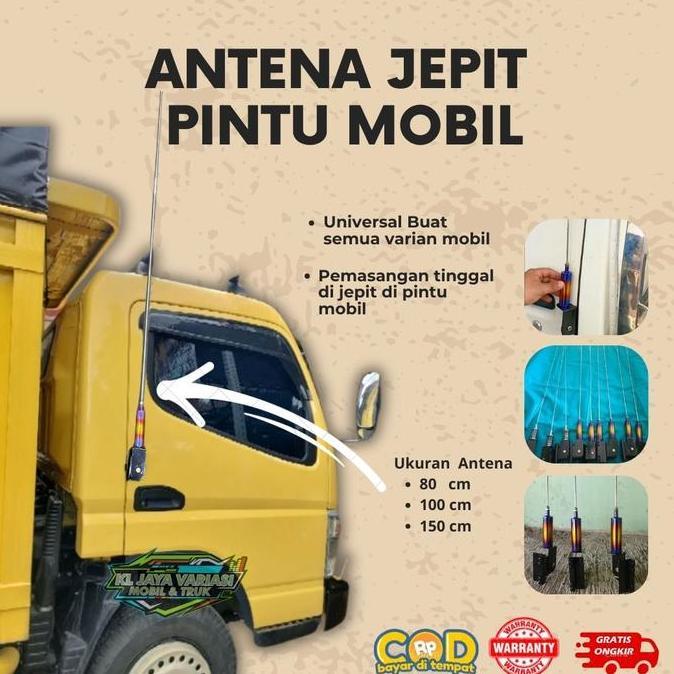 VARIASI ANTENA Japit pintu, bagasi Mobil & Truk panjang 80 cm, 100cm & 150 cm