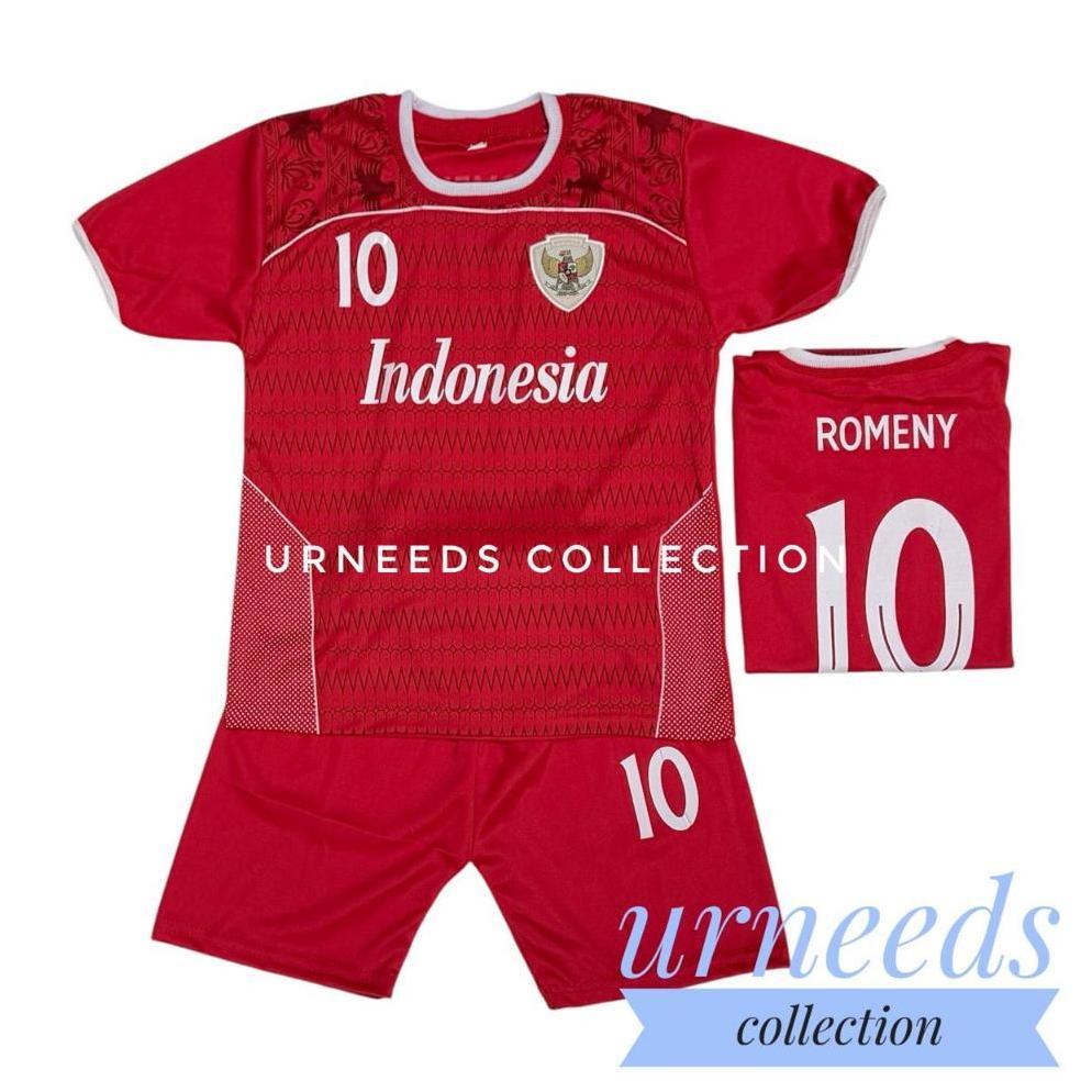 Luar Biasa Cod / Setelan Baju Bola Anak Timnas Indonesia Kuning Paes Arhan Terbar / Stelan Jersey Fu