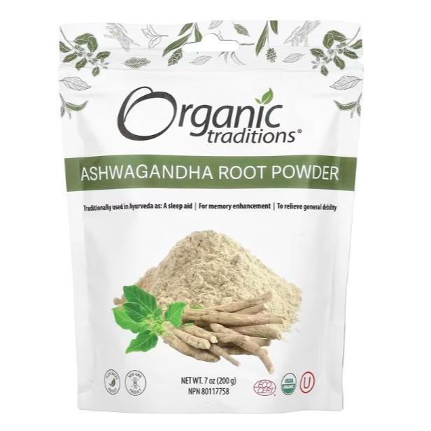 Organic Traditions Ashwagandha Root Powder  200 G Original