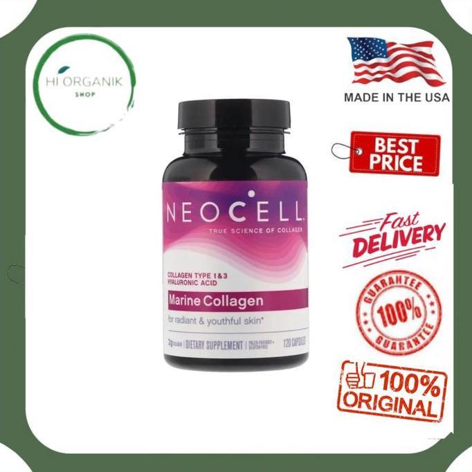 Neocell Marine Collagen With Hyaluronic Acid 120 Capsules Original