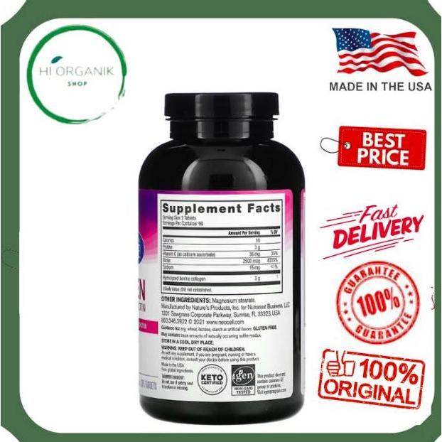 Neocell Super Collagen + Vitamin C & Biotin 270 Tablets Original