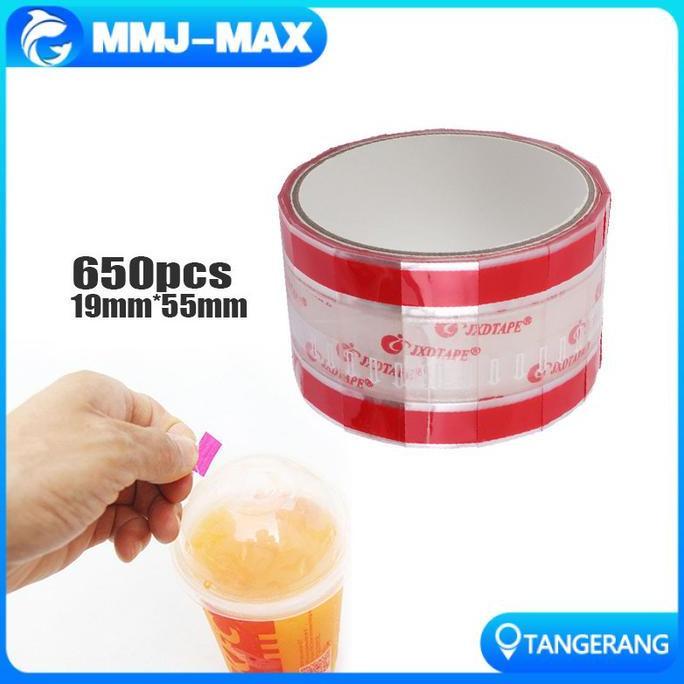 GALGALI Sealing Tape Stiker Label Minuman Coffe Sticker Sticker Panjang Segel Makanan Seal Label Sti