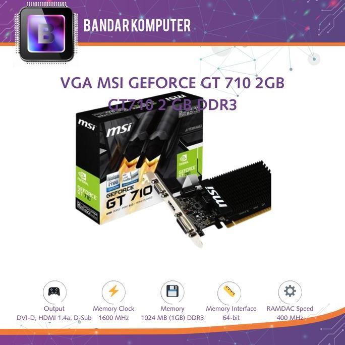 Vga Msi Geforce Gt 710 2Gb - Gt710 2 Gb Ddr3