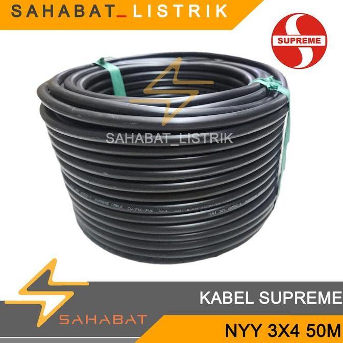 Kabel Listrik Tufur Supreme Nyy 3X4 50 Meter