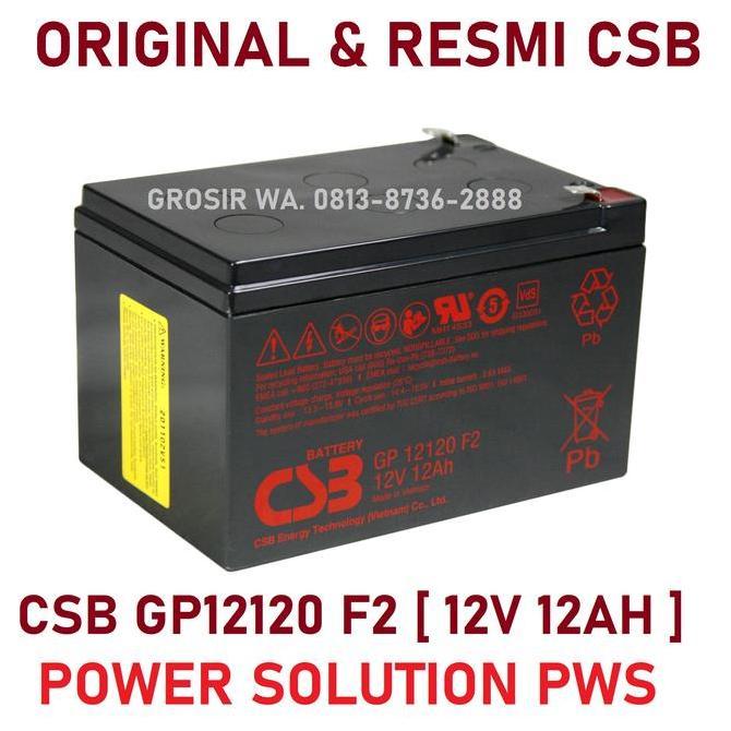 Battery Csb 12V12Ah, Baterai Kering Csb 12V 12Ah, Csb 12V12Ah