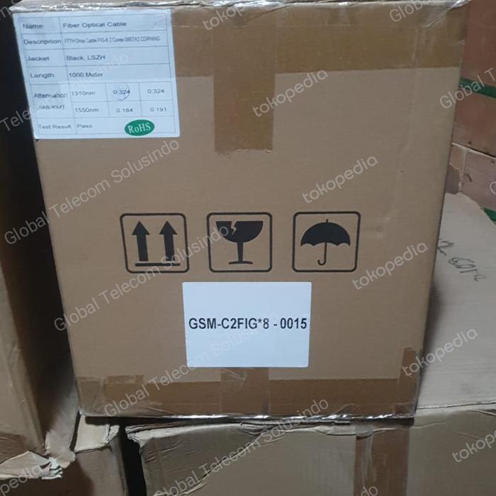 Kabel Optik Fig8 2 Core / Kabel Drop Core Fig 8 2 Core Sm Ftth New Best Quality 100% Original