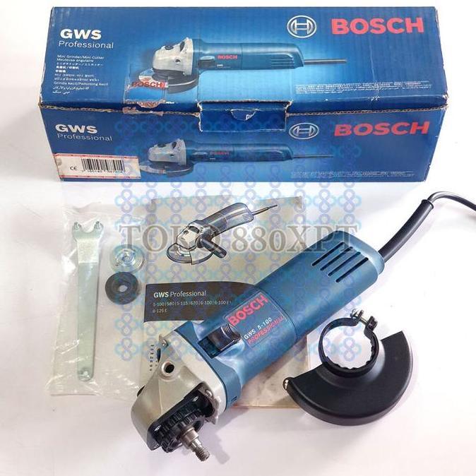 .........] Bosch GWS5-100 GWS 5 100 Gerinda Tangan 4" 100mm Angle Grinder