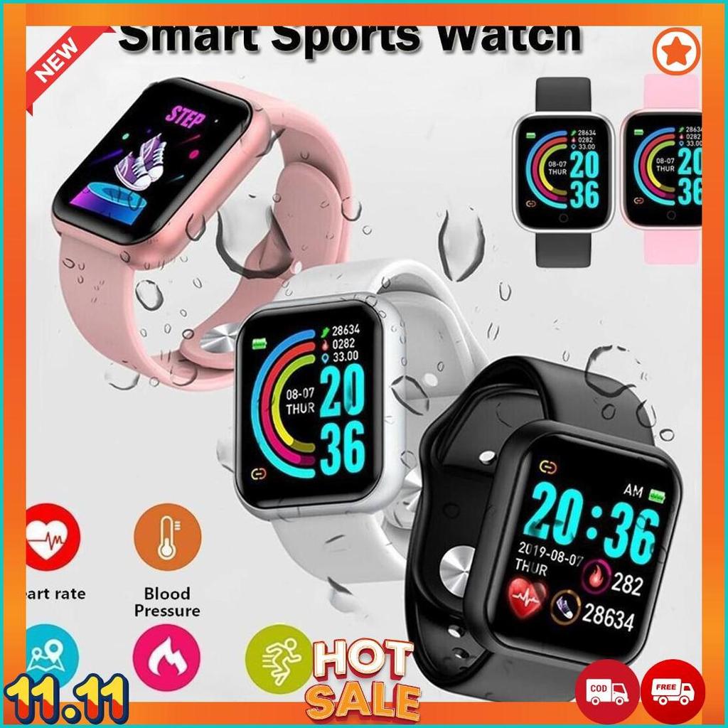 Y68 SMARTWATCH D20 JAM TANGAN TAHAN AIR IP68 MONITOR DENYUT JANTUNG COD