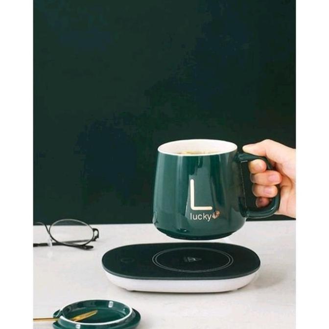 Gelas Penghangat Listrik Cangkir Keramik Pemanas Listrik Mug
