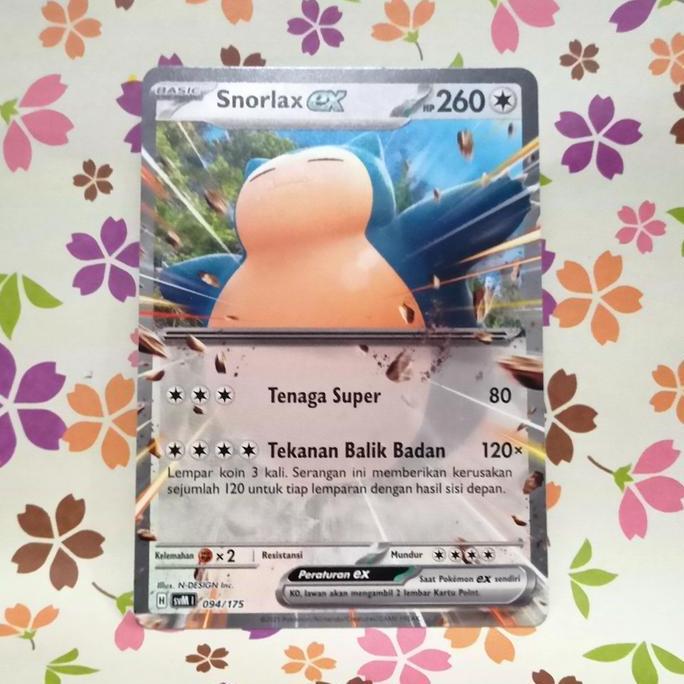 snorlax EX svM 094/175 pokemon tcg indonesia PROMO