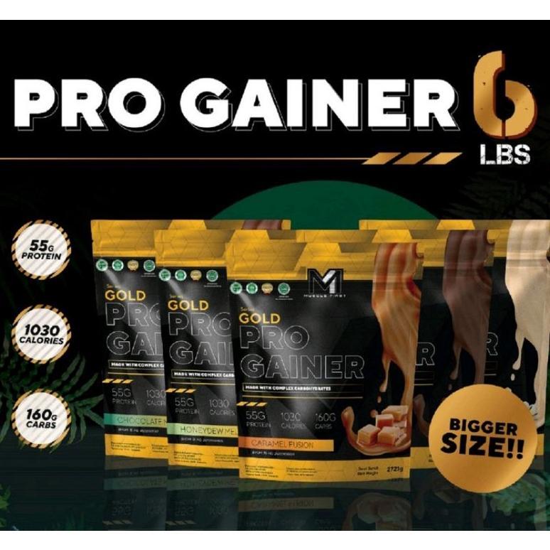 Musclefirst Gold Pro Gainer 6 Lbs Susu Gym Menaikkan Berat Badan Original
