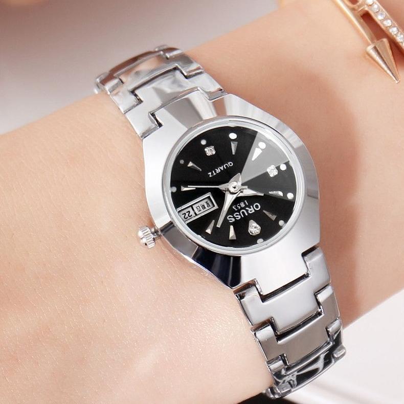 (COD) Jam Tangan Wanita & Pria ORUSS Original Elegan Korea Import Kecil Analog Jam Tangan