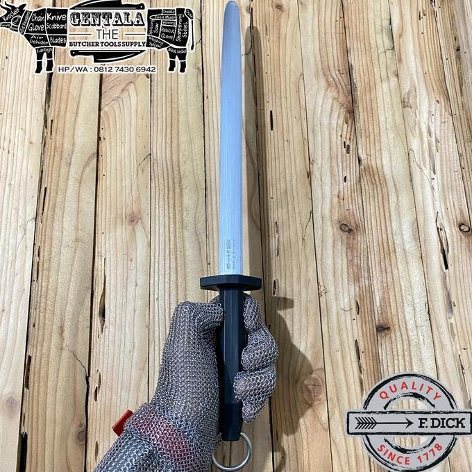 New- Asahan F. Dick Eurocut Sharpening Steel Regular Cut Oval 30cm