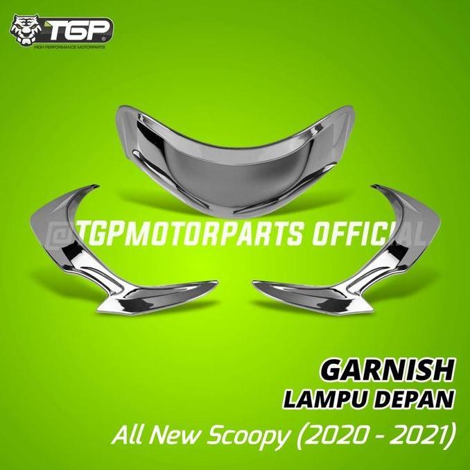 Aksesoris Garnish Lampu Depan Honda All New Scoopy (2020 - 2021)