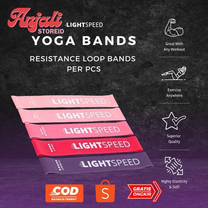 KT78 LIGHTSPEED RESISTANCE LOOP BANDS / KARET YOGA / MURAH/KARET FITNES/TALI YOGA/ELASITC BAND Murah