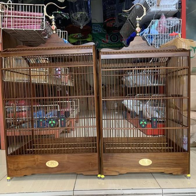 Sangkar Kandang Burung Kotak Cms Jati Premium No 1